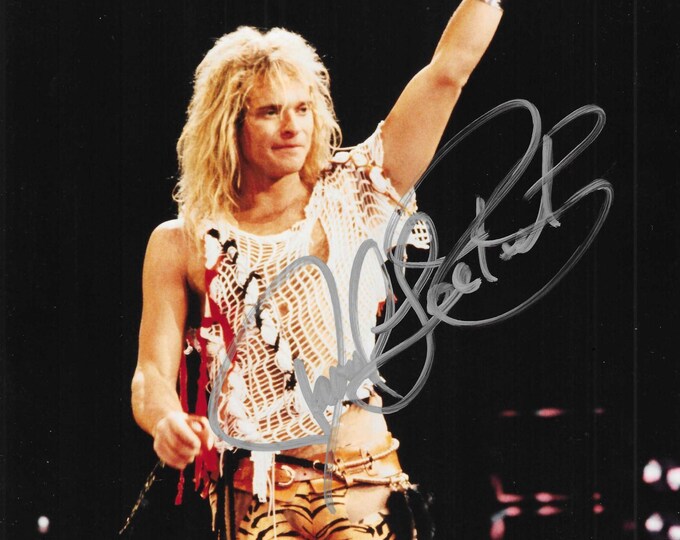 David Lee Roth, Signed 8x10 Photograph - Etsy