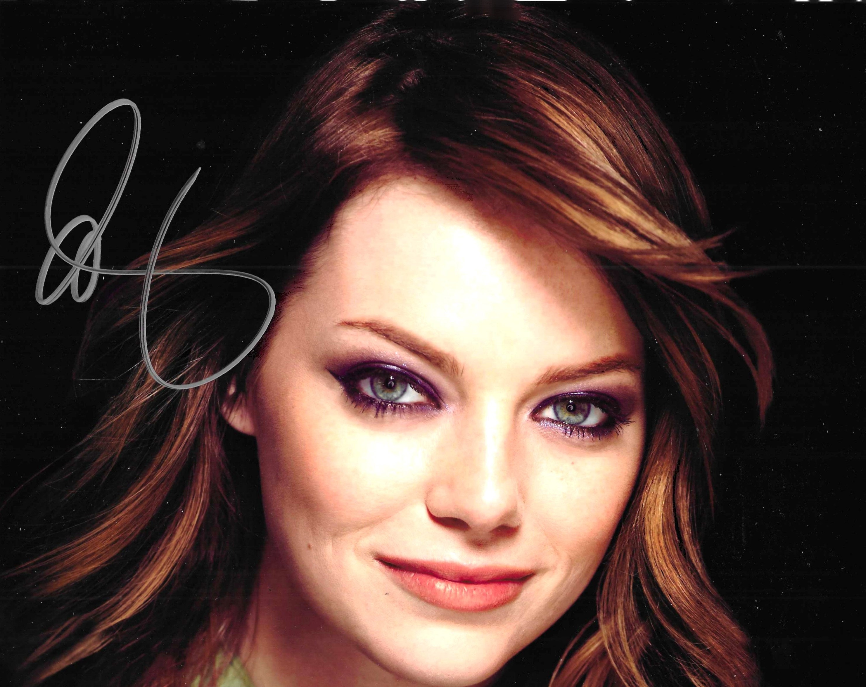 エマ・ストーン直筆サイン入り8x10インチ写真 - Etsy 日本