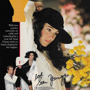 Sean Young, Signed 8x10 Signed Magazine Promo for Young Doctors in Love