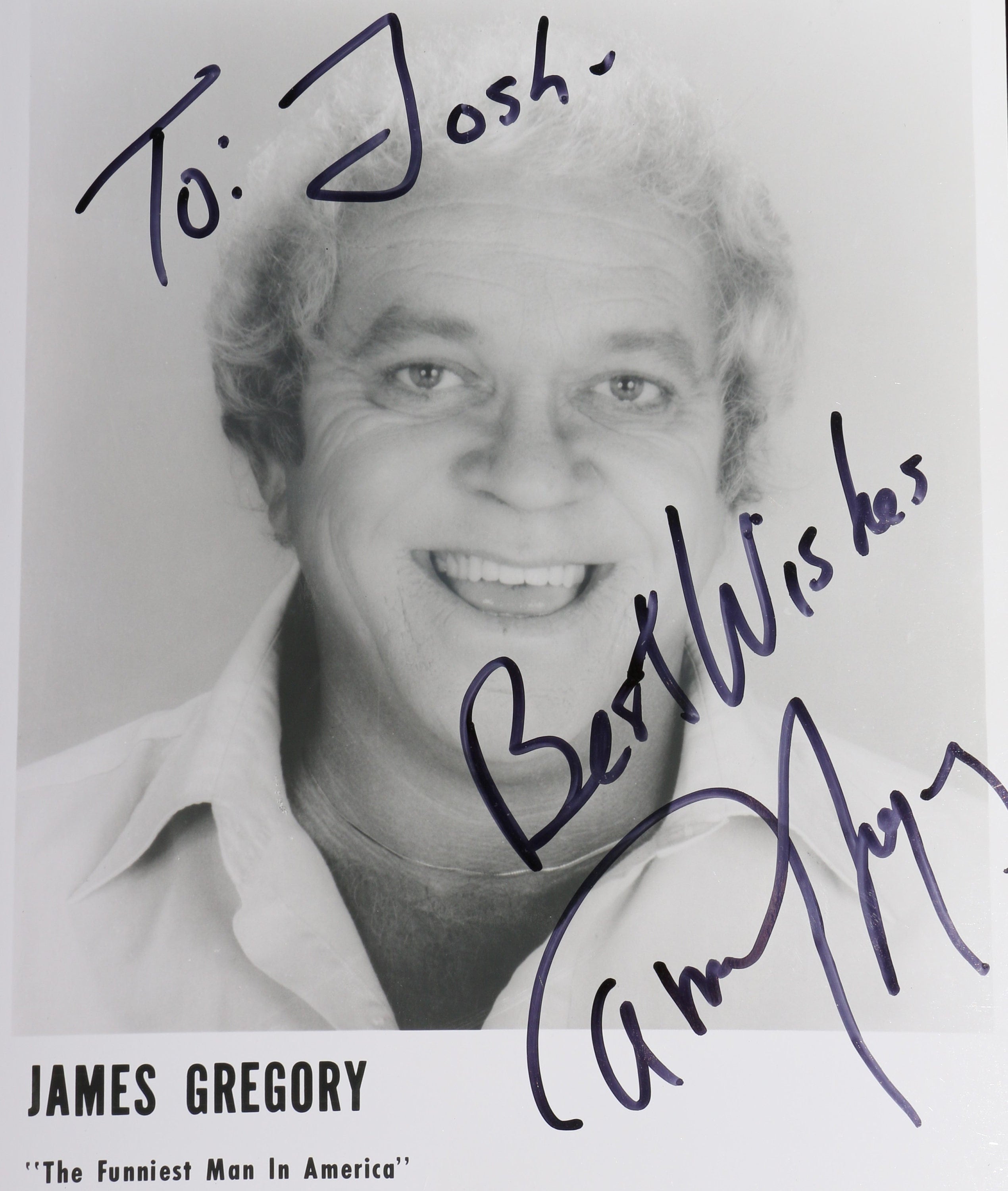 Comedian Signed 8x10 Photograph James Gregory