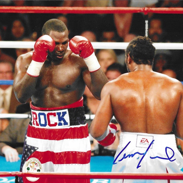 Lennox Lewis, Boxer, Signed 8x10 Photograph