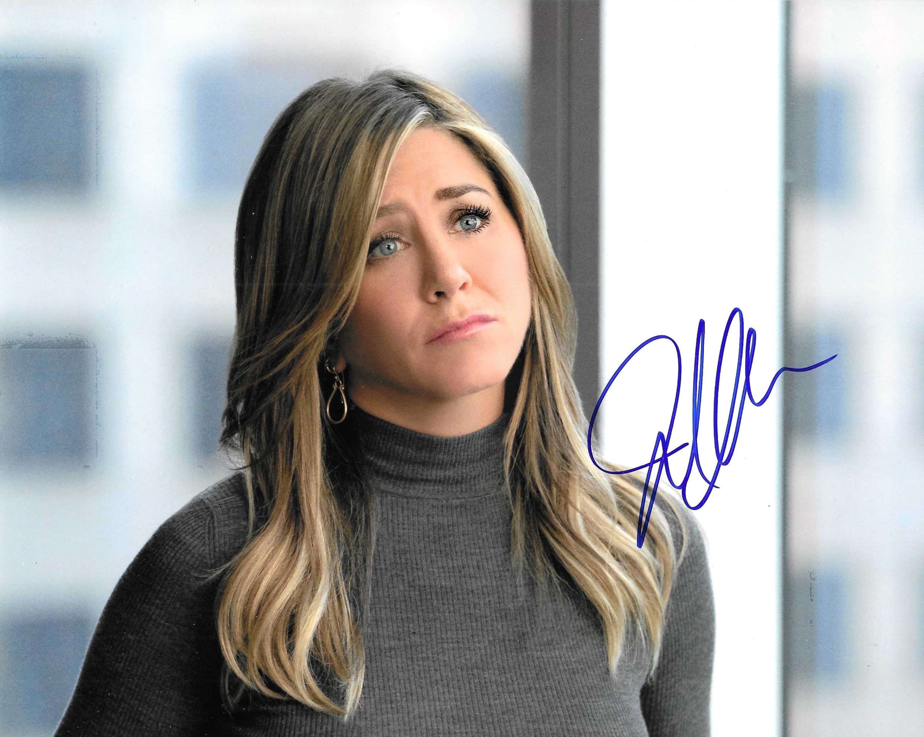 ジェニファー・アニストン Aniston ファンレター返事 サイン入り写真 ジェニファー・アニストン、『ザ・モーニングショー』サイン入り