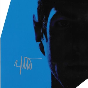 Zachary Quinto, Star Trek, Spock, Signed 8x10 Photograph