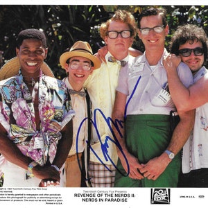 Donald Gibb, Revenge of the Nerds II, Signed 8x10 Original Lobby Card