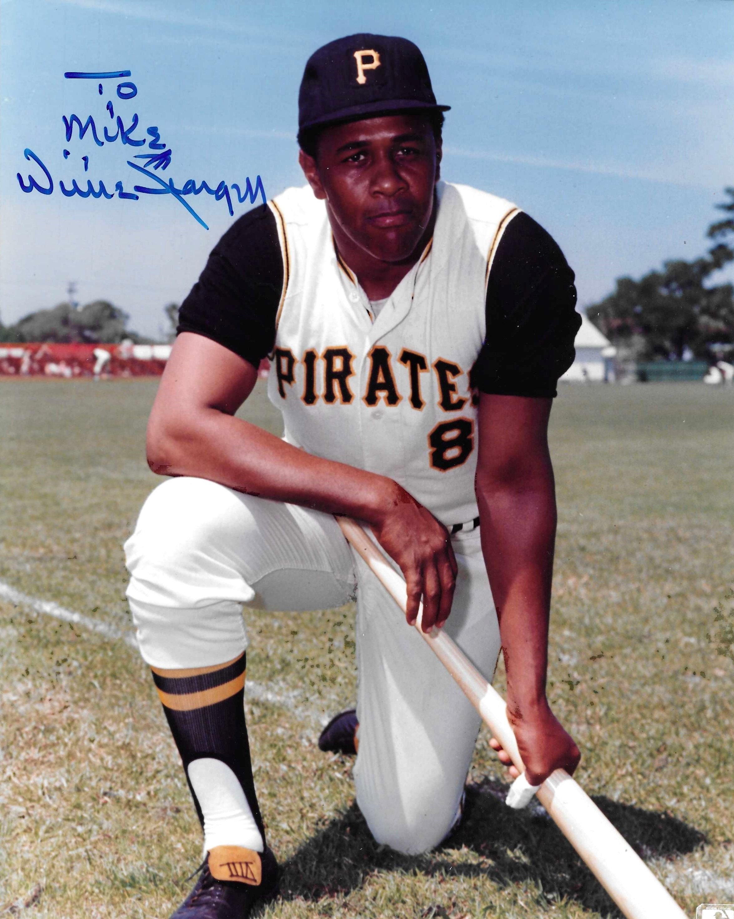 Willie Stargell Hall of Fame Pittsburgh Pirates Signed 8x10 -  Denmark