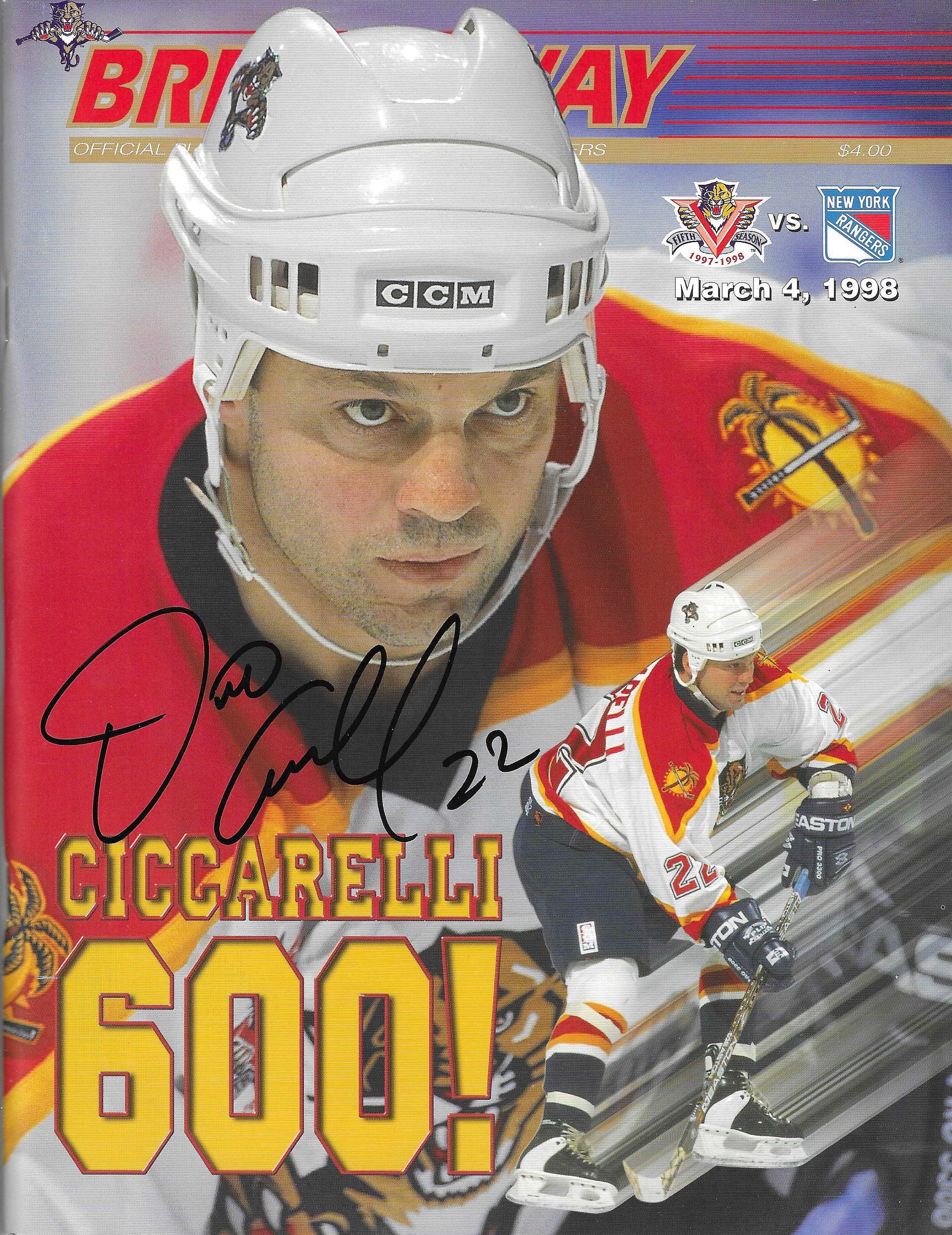 Dino Ciccarelli Detroit Red Wings Autographed 8x10 Photo