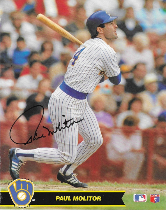 Paul Molitor, Hall of Fame, Signed 8x10 Collectors Photograph