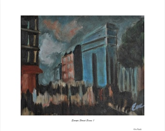 Eve Plumb &quot;Europe Street Scene #1&quot; Signed 16x20 Lithograph 16″ x 20”