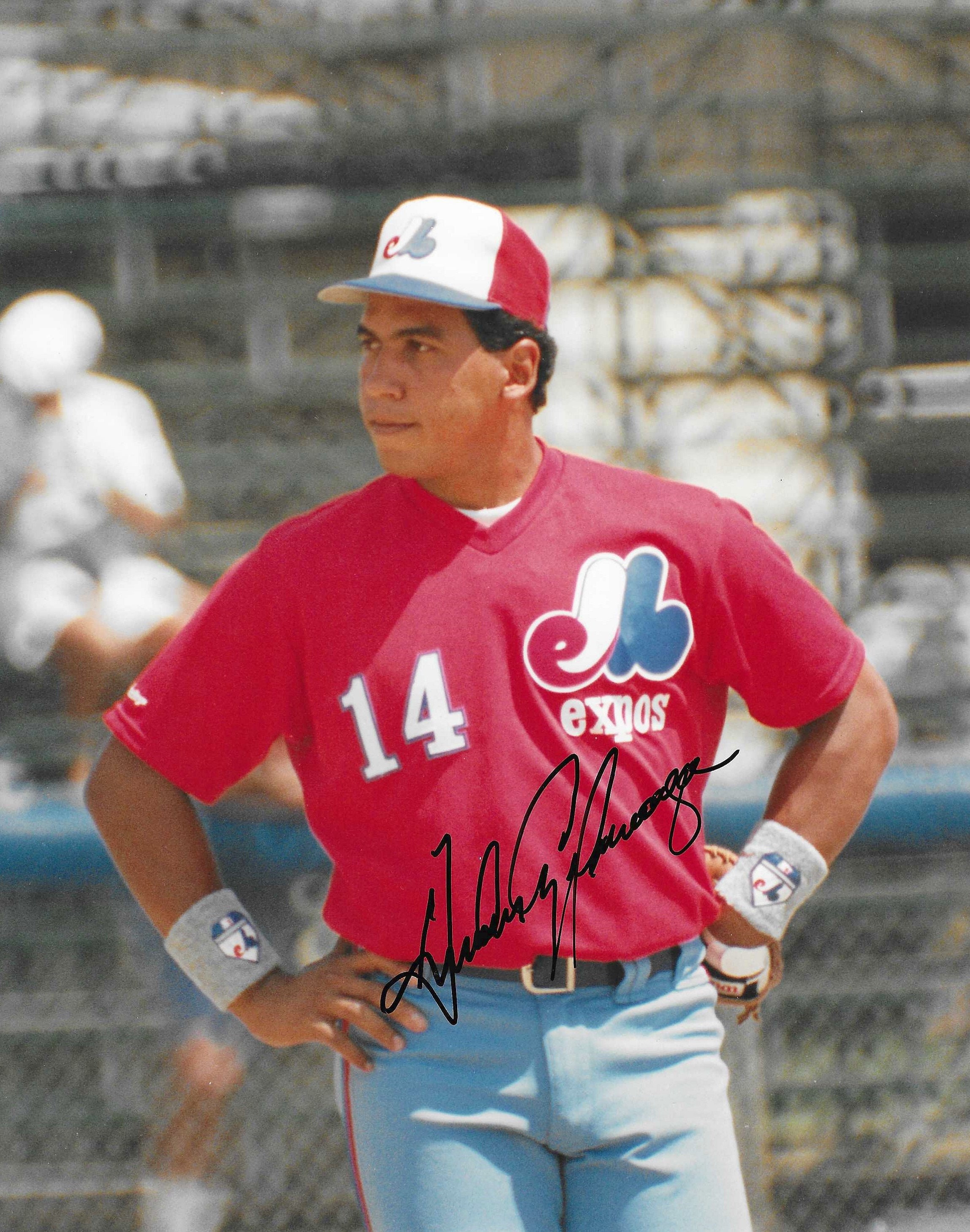 Andres Galarraga, Montreal Expos, Signed 8x10 Photograph