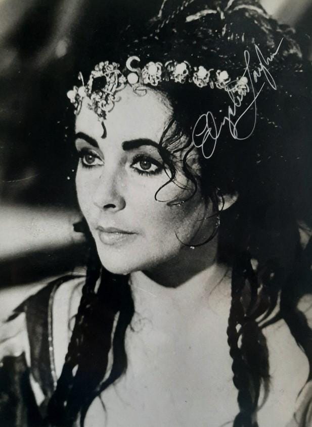 Signed Photograph Elizabeth Taylor - Etsy