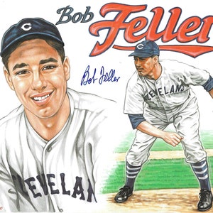 Bob Feller, Hall of Fame, Cleveland, Signed 8x10 Photograph