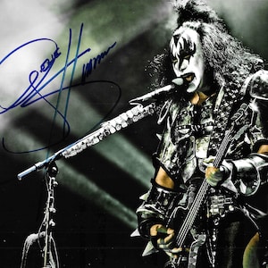 Gene Simmons, KISS, Signed 8x10 Photograph