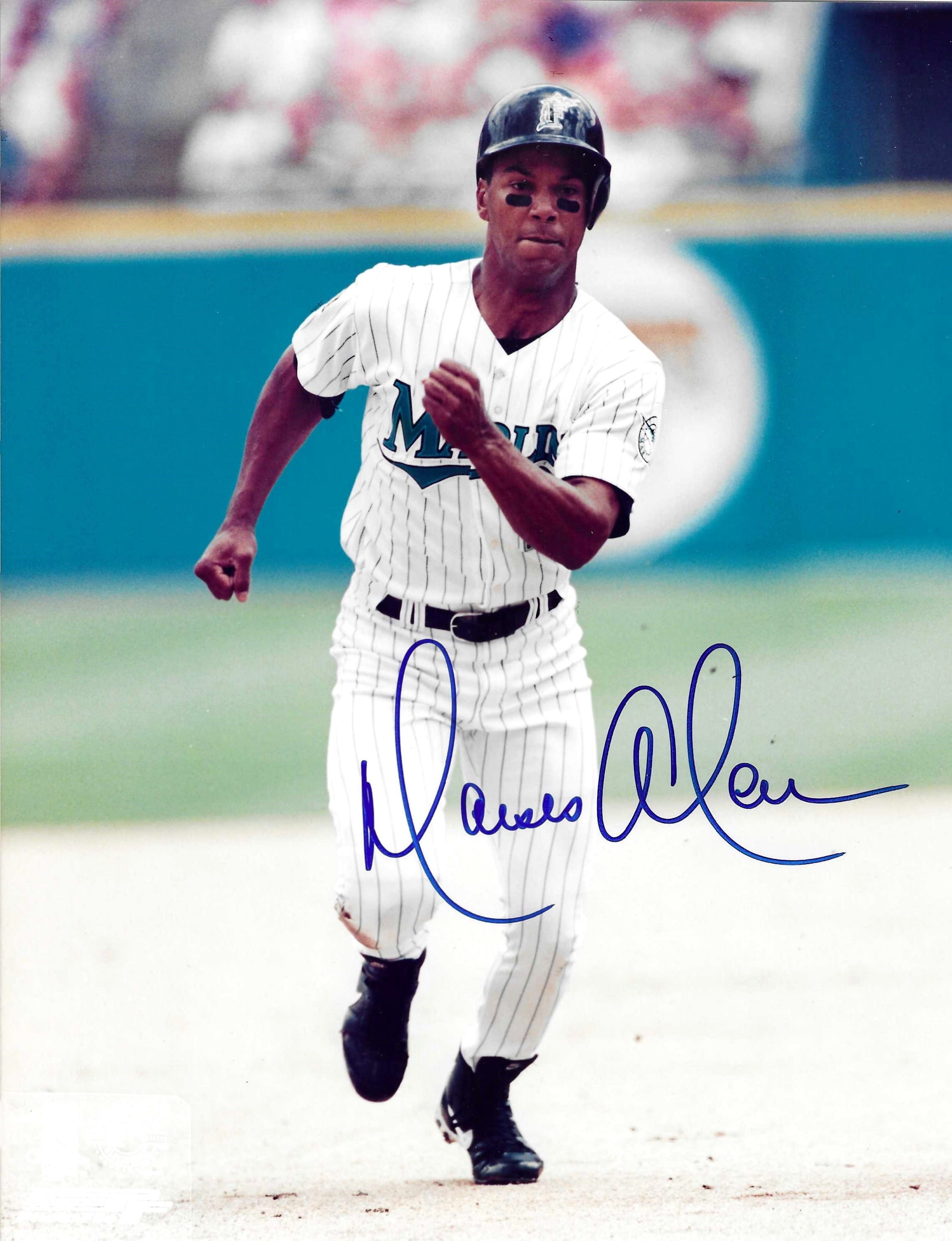 Moises Alou Florida Marlins Signed 8x10 Photograph 