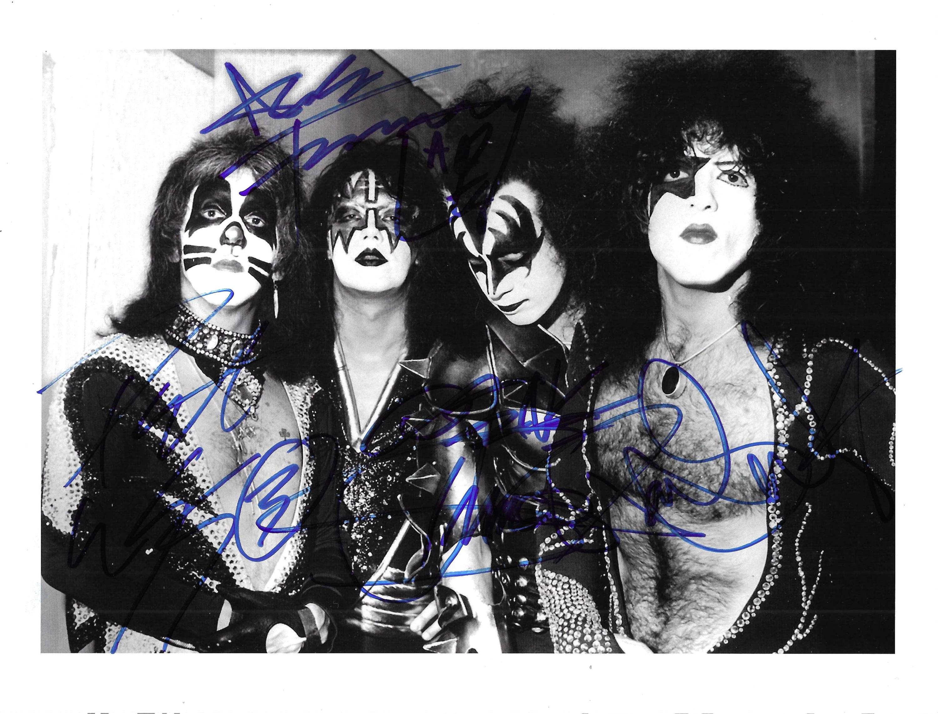 KISS, Band Signed 8.5x11 Photograph - Etsy