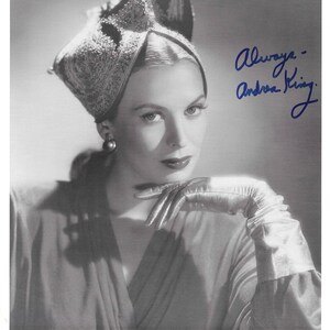 Andrea King, God is my Co-Pilot, Signed 8X10 Photograph