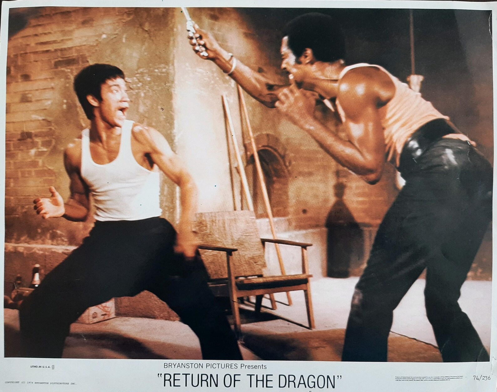 Bruce Lee return of the Dragon ORIGINAL 11x14 - Etsy