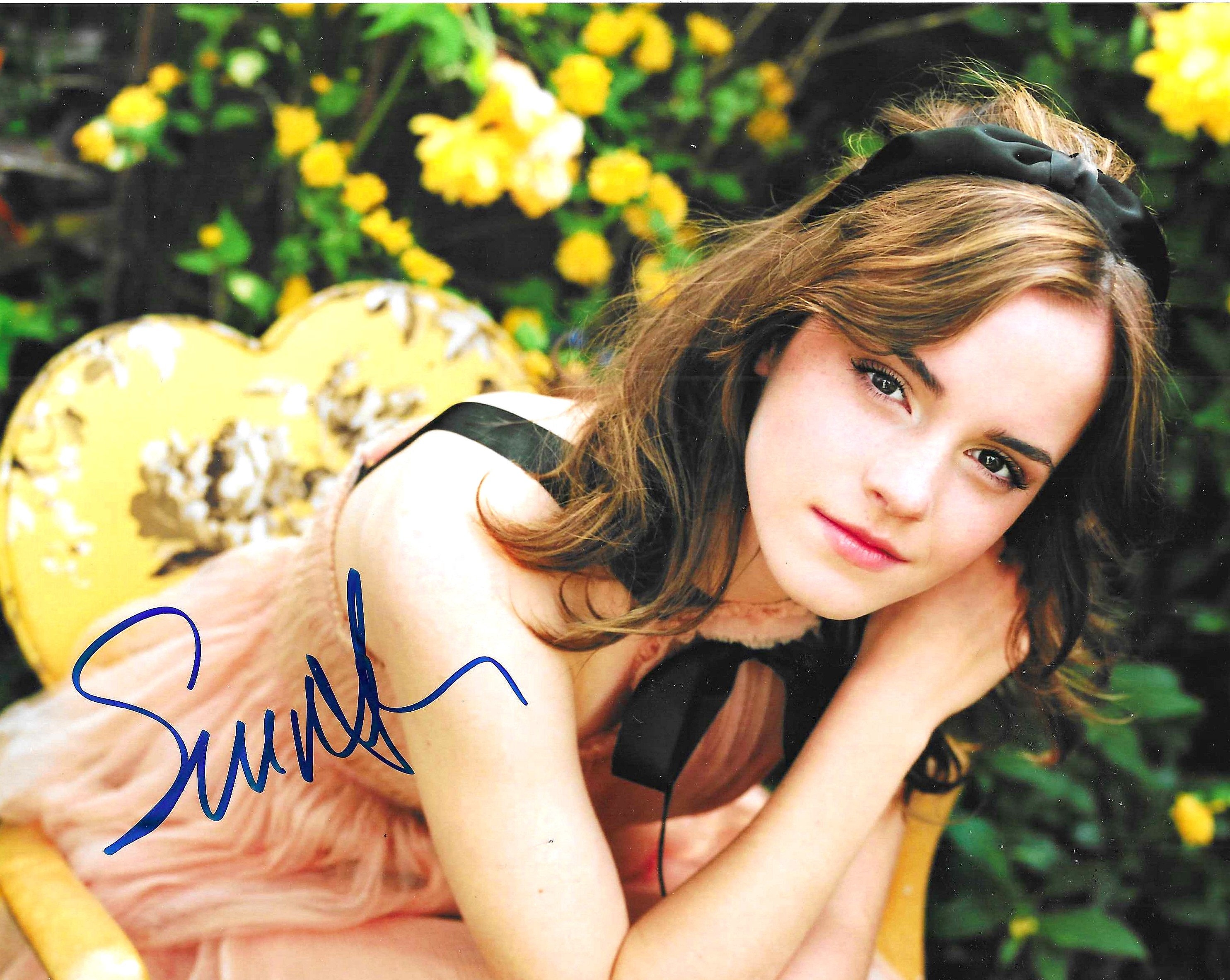 証明書付】エマ・ワトソン 直筆サイン入りポスター