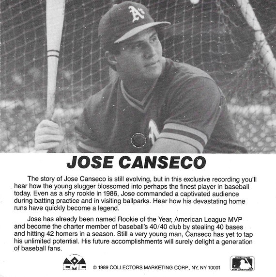 Jose Canseco Oakland A's Signed 5.5x5.5 Talking Baseball -  Sweden