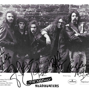 Kentucky Headhunters, Signed by all 5 Members, Autographed 8x10 Photograph