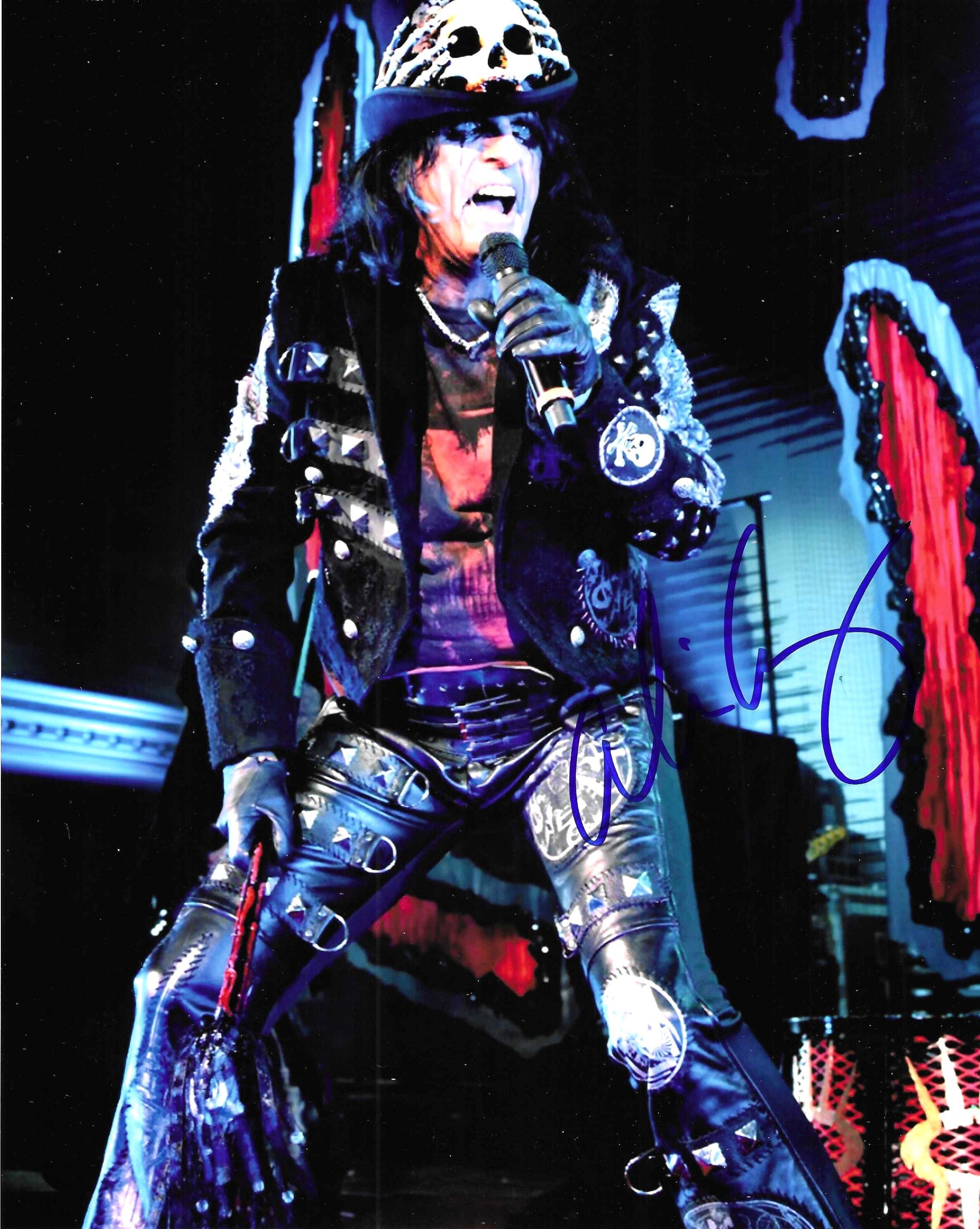 Alice Cooper, fotografia firmata 8x10