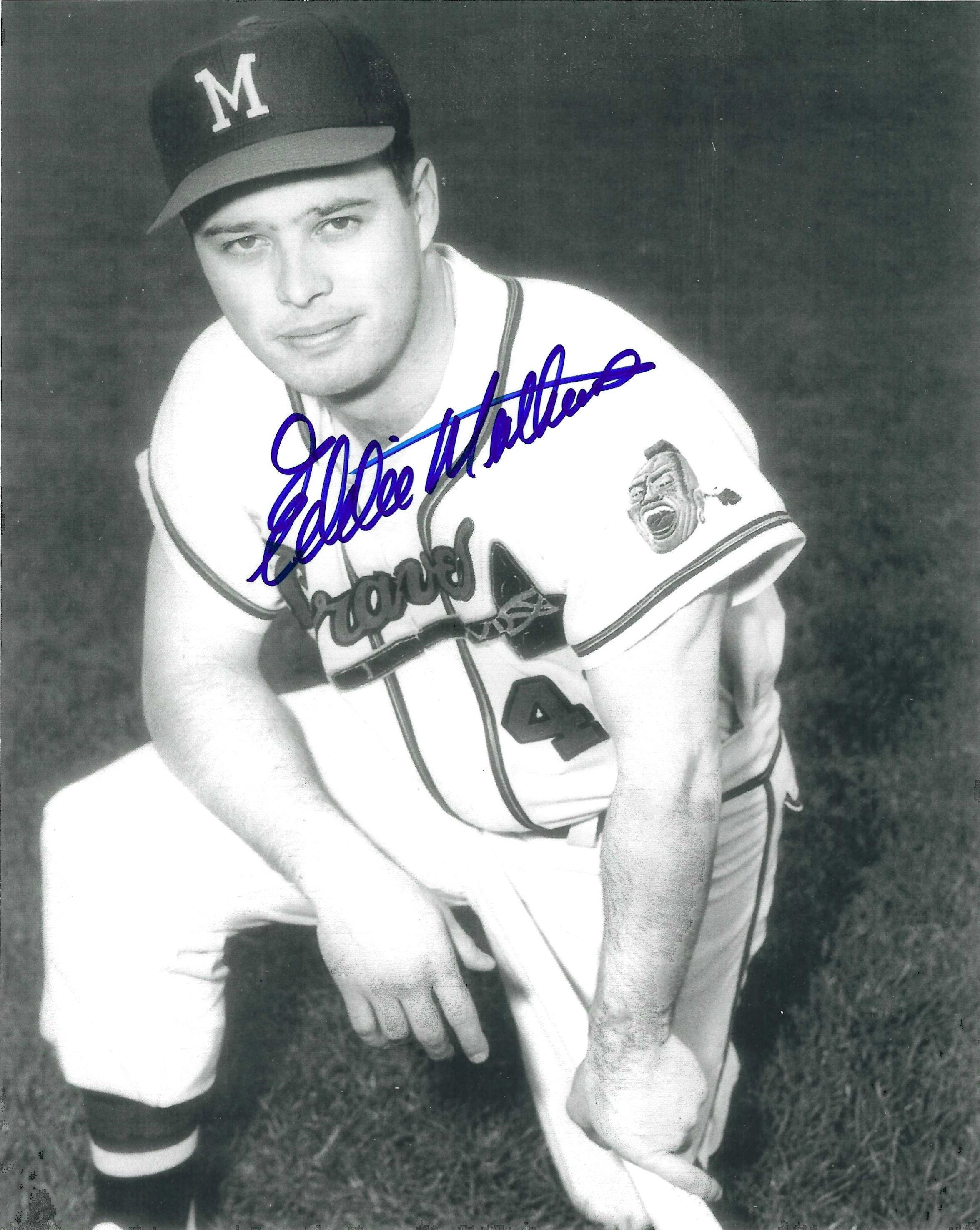 Eddie Mathews, Hall of Fame, Signed 8x10 Photograph