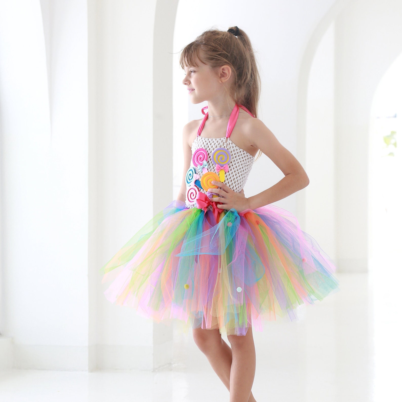 Colorful Lollipop Girls Tutu Dress/Kids Birthday Costume/Candy Etsy