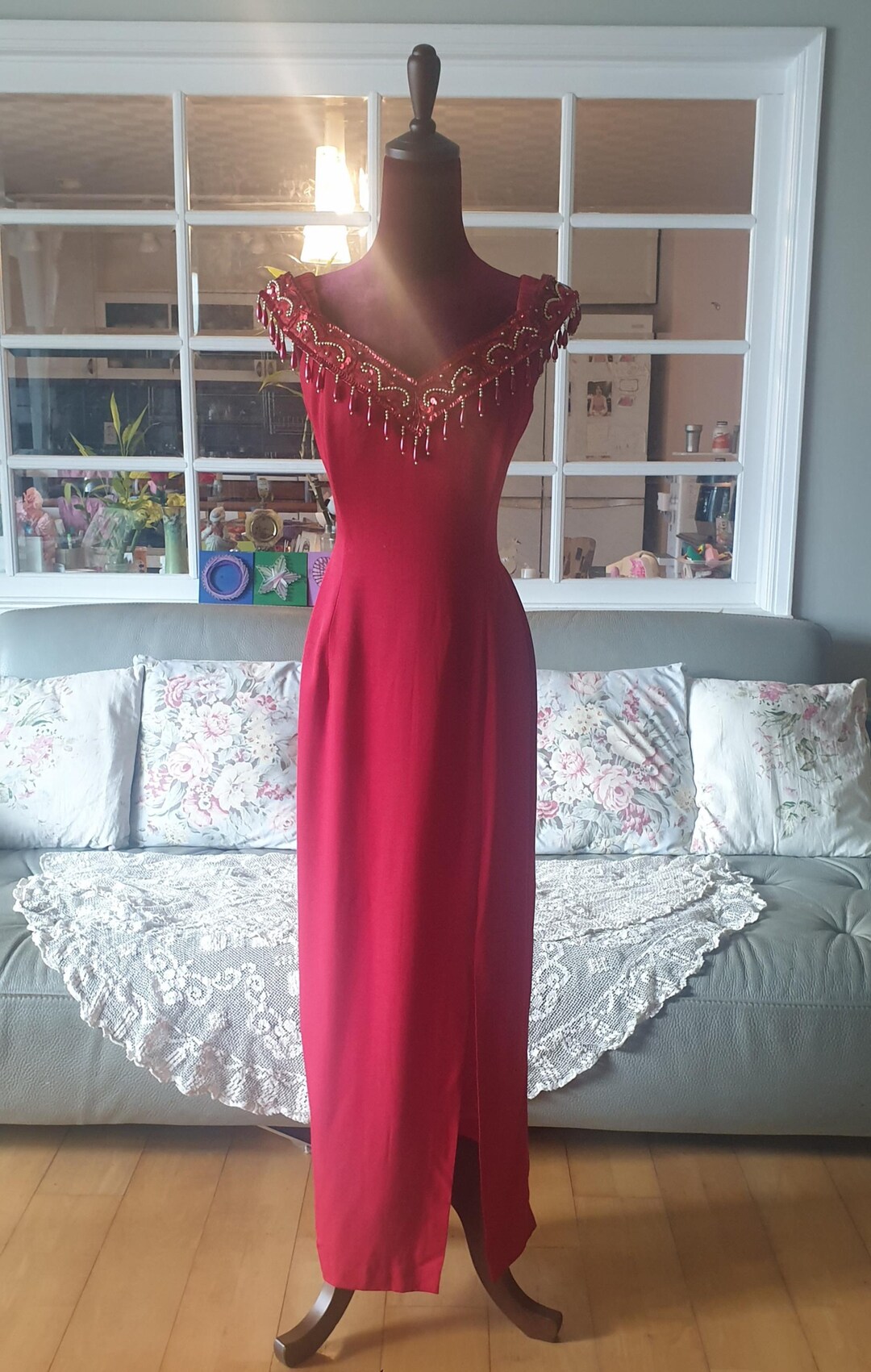 Jessica Mcclintock Gunne Sax 80's Vintage Dress, Christmas Dress, Prom ...