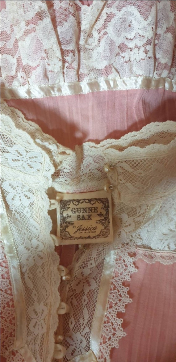 Gunnesax dress, pink gunne sax, 70s vintage gunne… - image 10