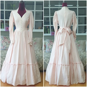 Gunne sax 13, large gunnesax dress, pink Gunne Sax, Victorian vintageweddingdress, gunnesax vintage, Prairie dress pink,bridal gown
