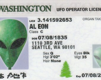 Funniest Washington Fake Id