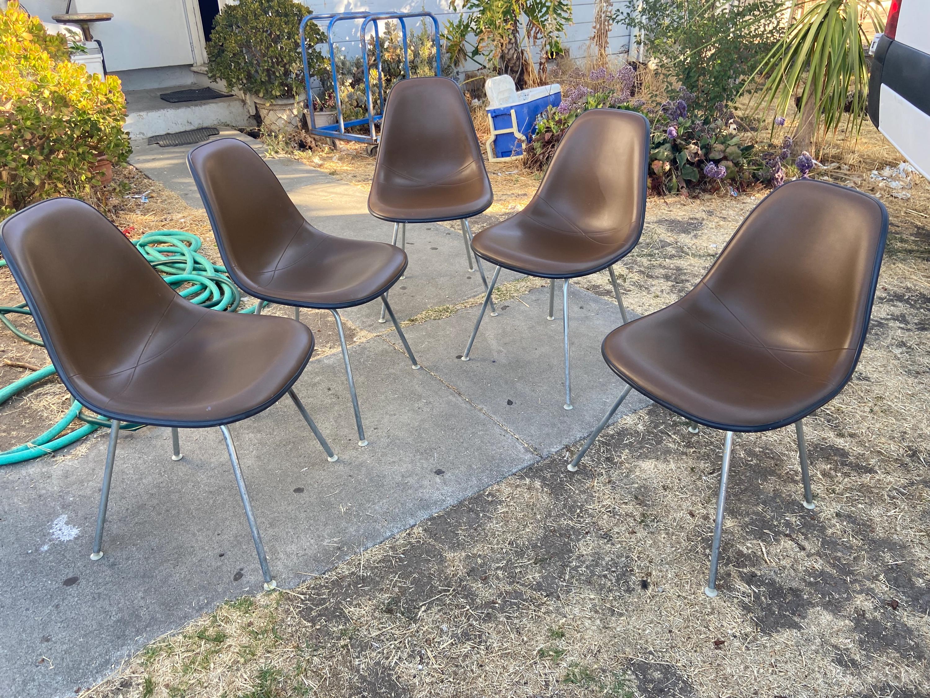 Vintage Herman Miller Eames DSX Side Chairs Set of 5 - Etsy