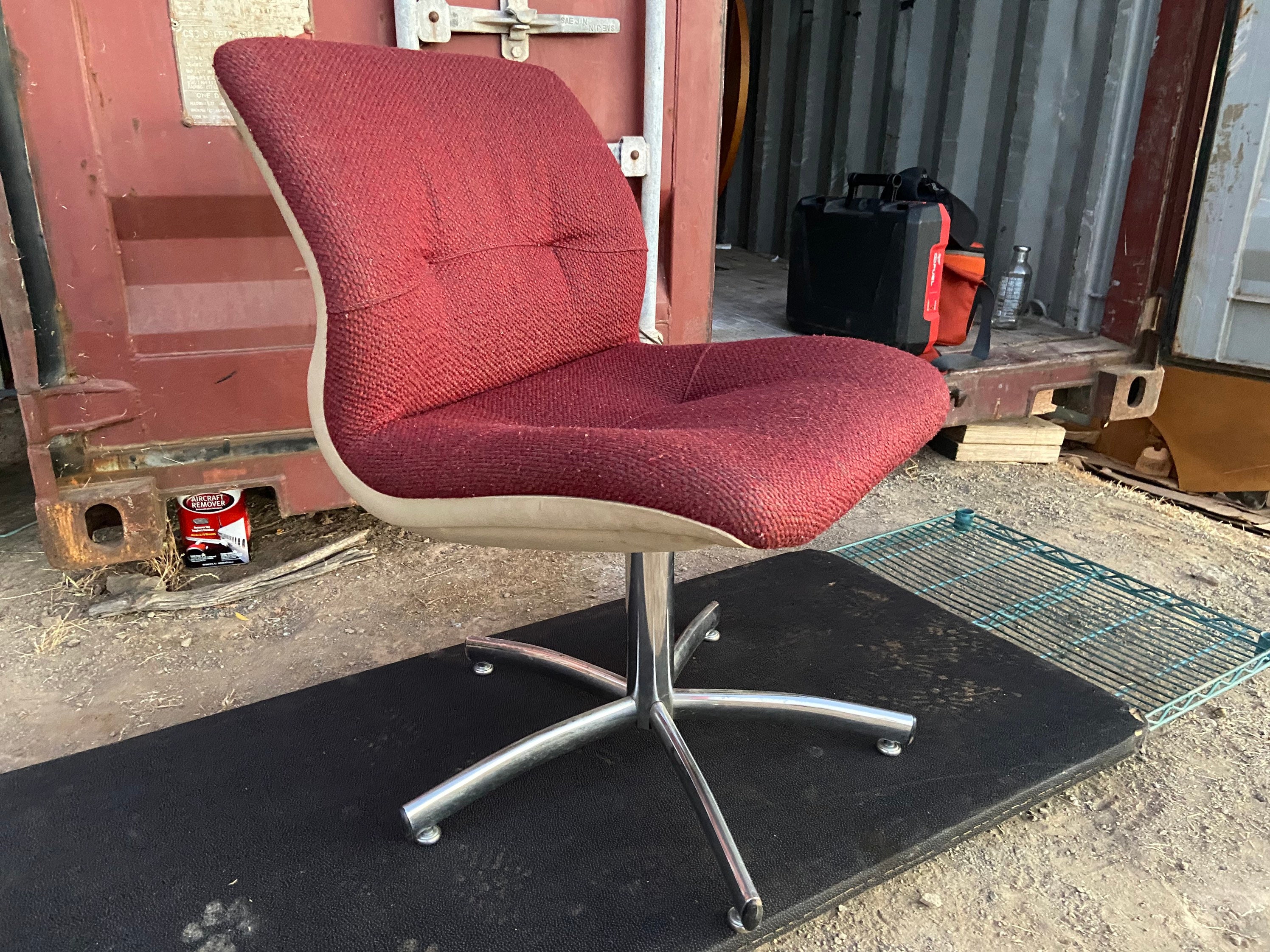 Vintage Steelcase Upholstered Office Chair Etsy UK