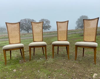 Vintage Mid Century Modern Cane Back by DREXEL Heritage Furniture Needs Cleaning