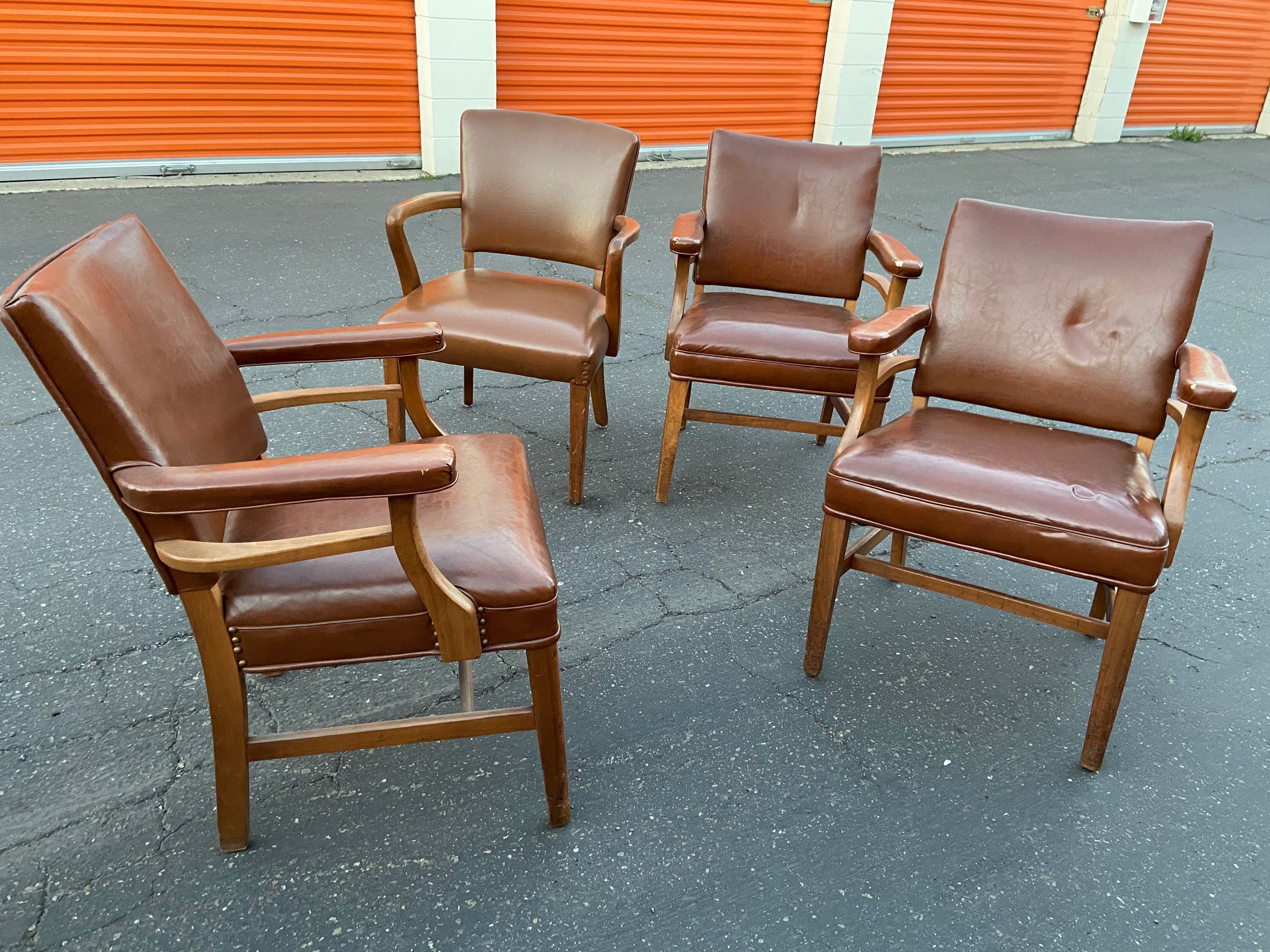 Vintage Used Office Chairs Corinthian Leather