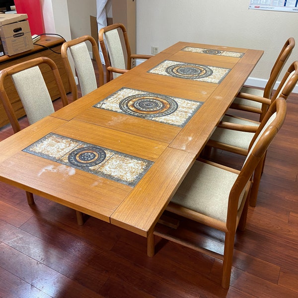 Vintage teak Gangso & Mobler dining table