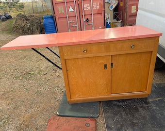 Vintage bar kitchen storage cabinet