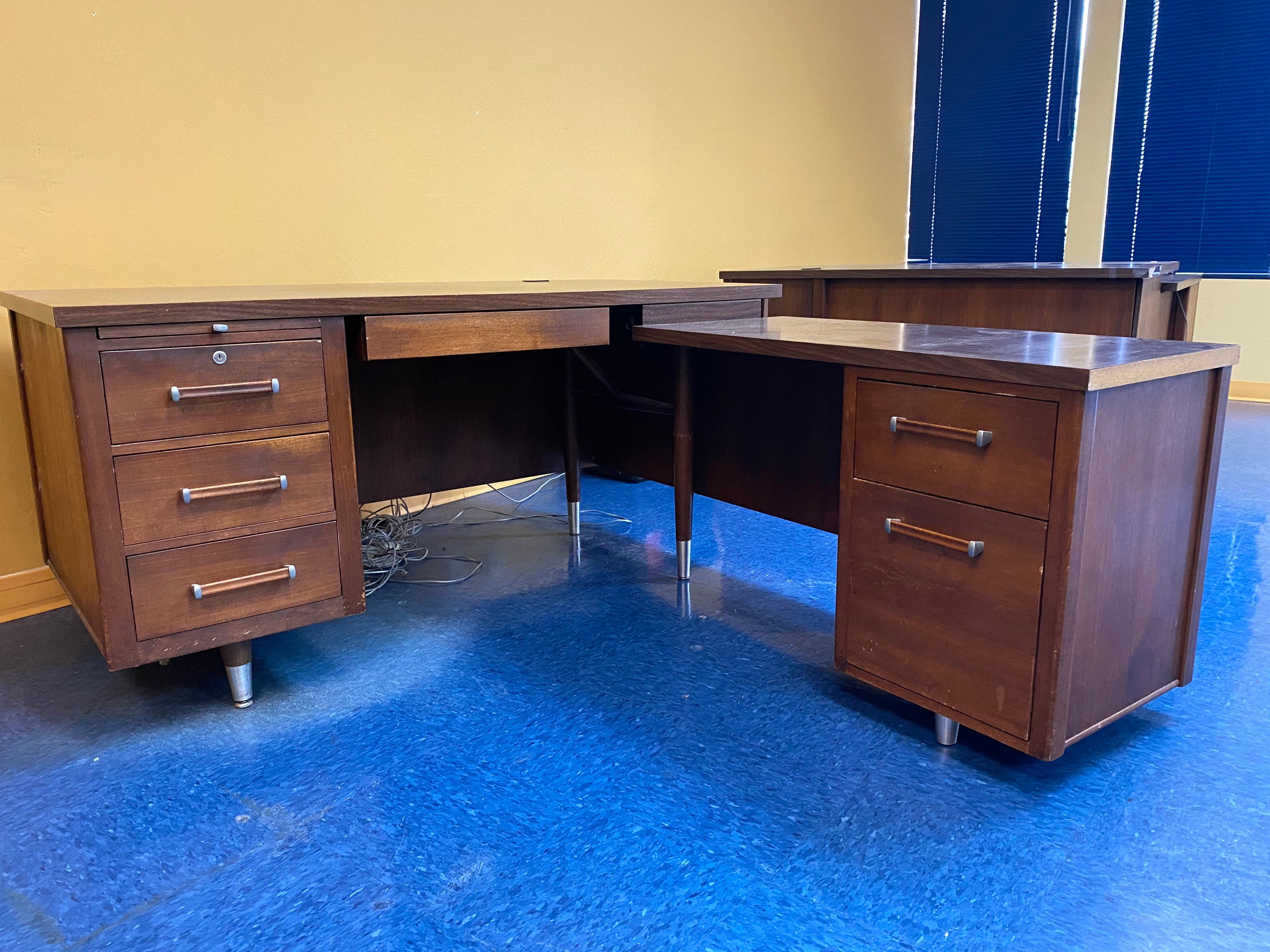 Vintage Alma L Shape Corner Desk Etsy UK