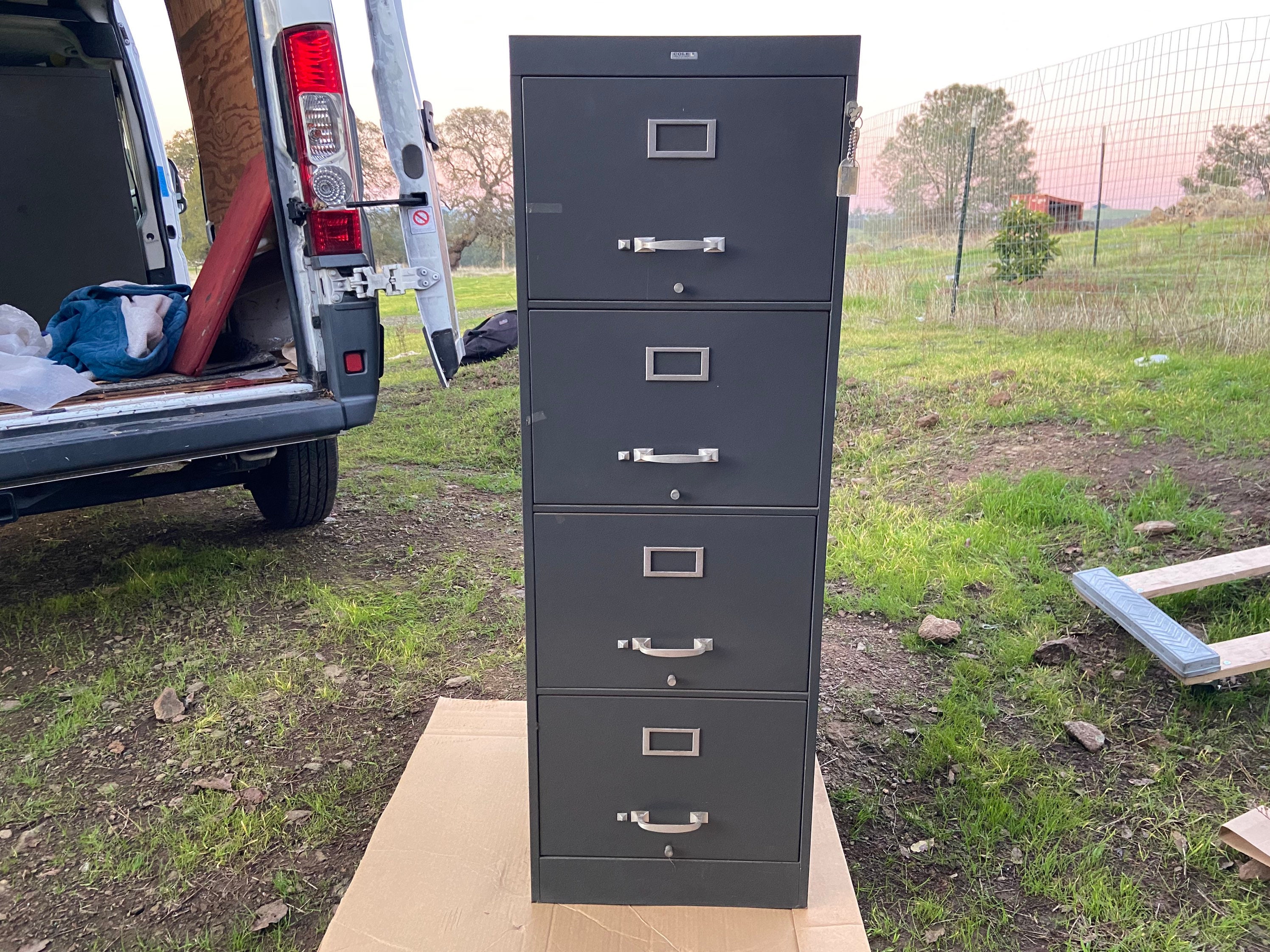 Vintage Cole Steel Metal File Index Card Storage Cabinet - Etsy
