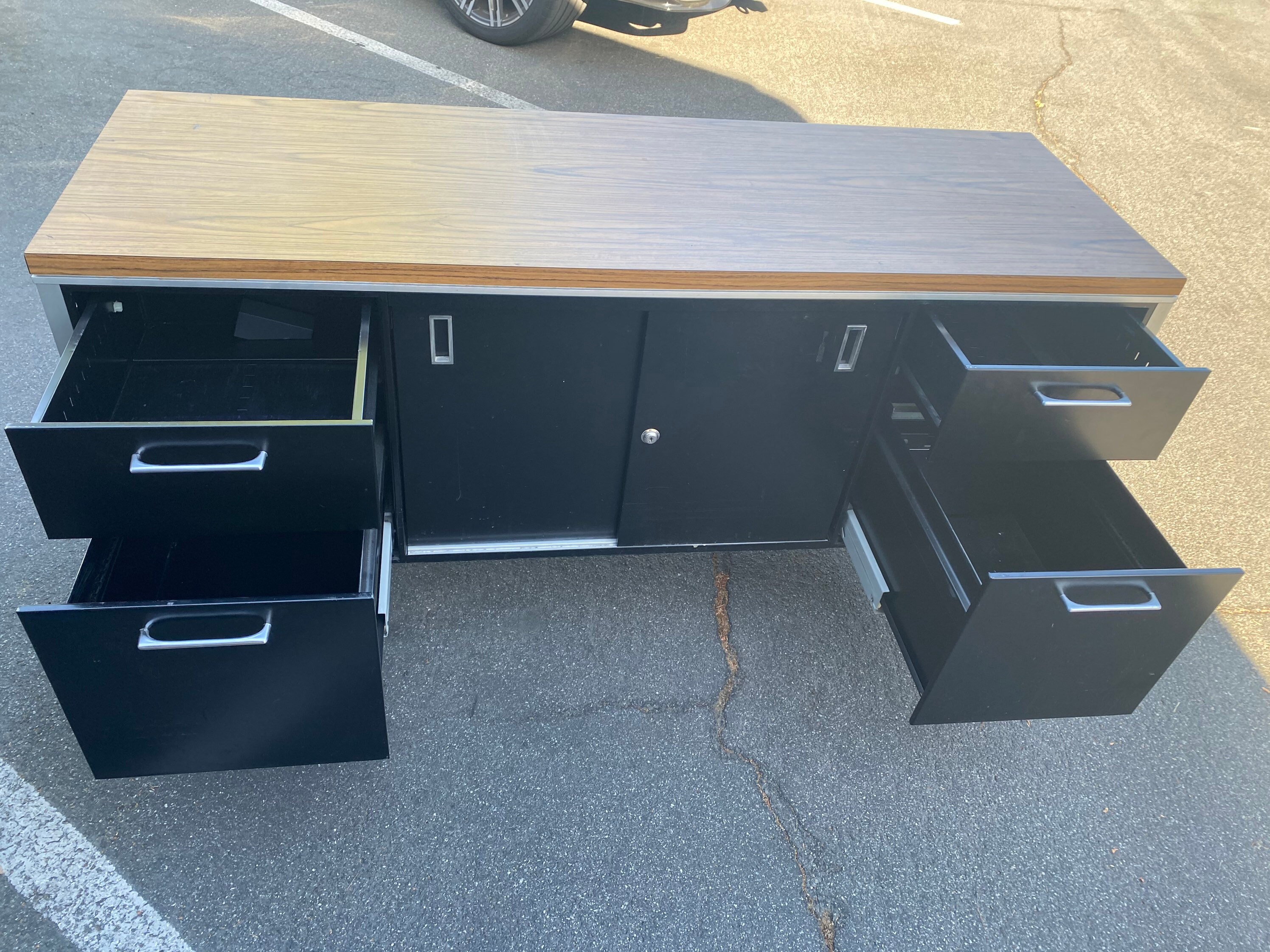 Steelcase credenza de metal vintage Etsy