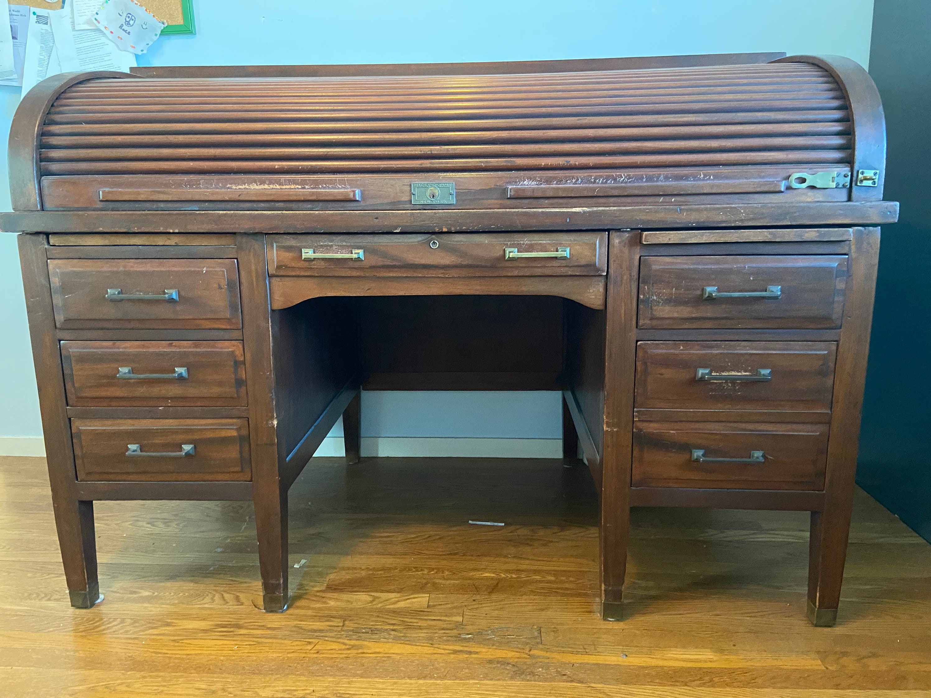 Antique Vintage Mid Century Modern Roll Top Desk Etsy Ireland