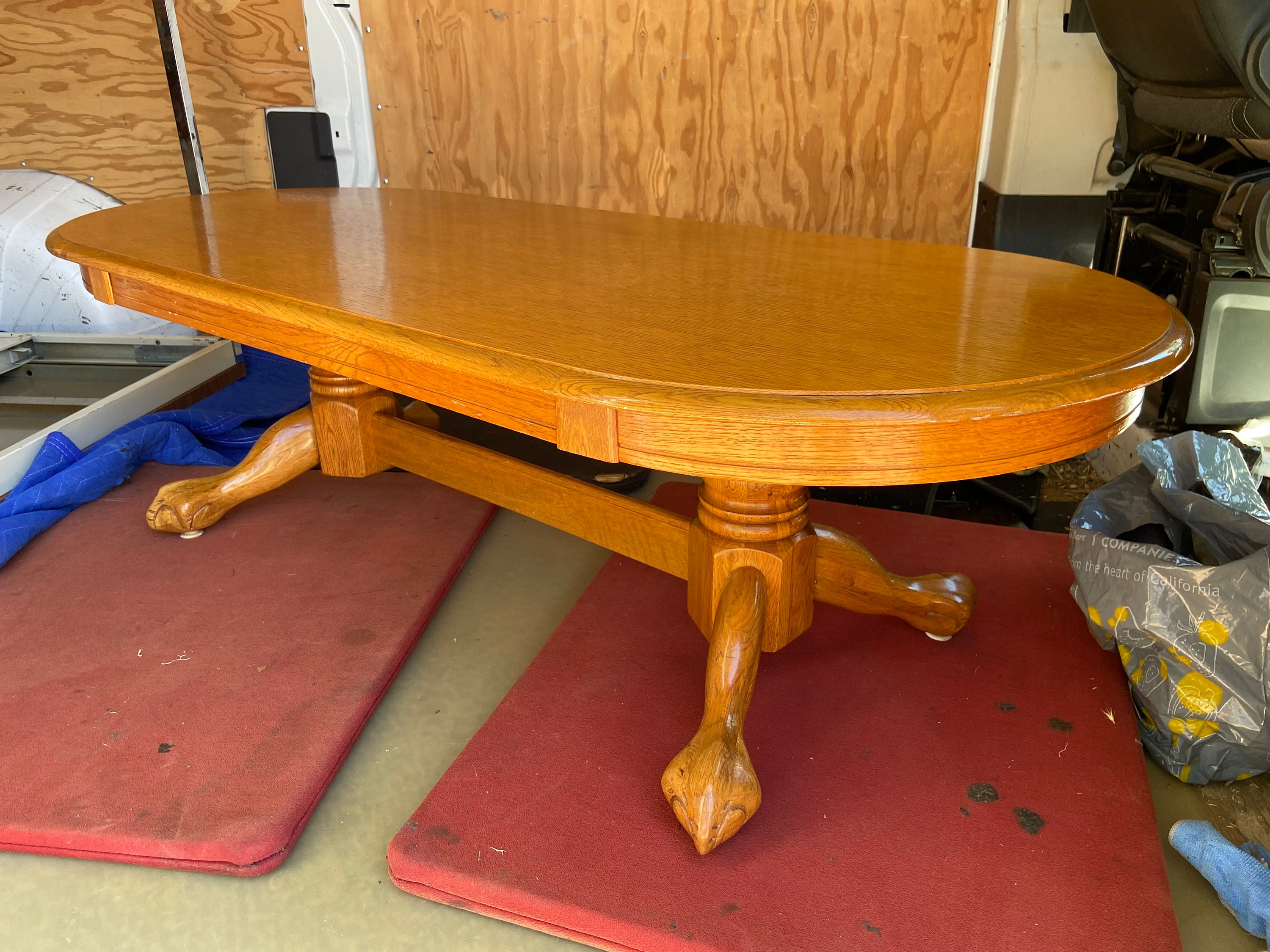 1990's Vintage Oak Coffee Table - Etsy
