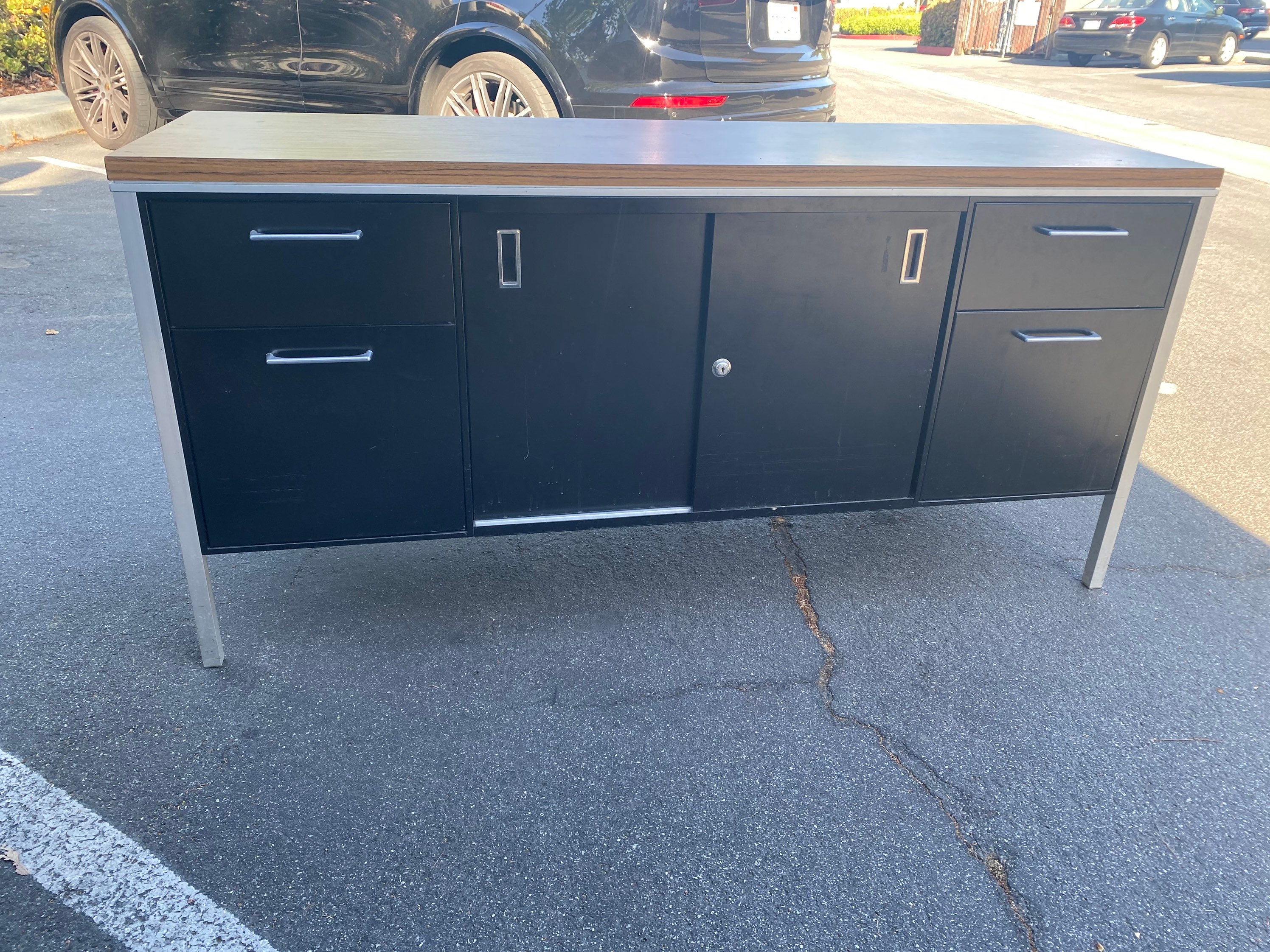 Steelcase credenza de metal vintage Etsy