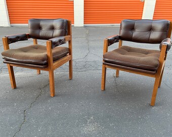 Vintage arm side chairs