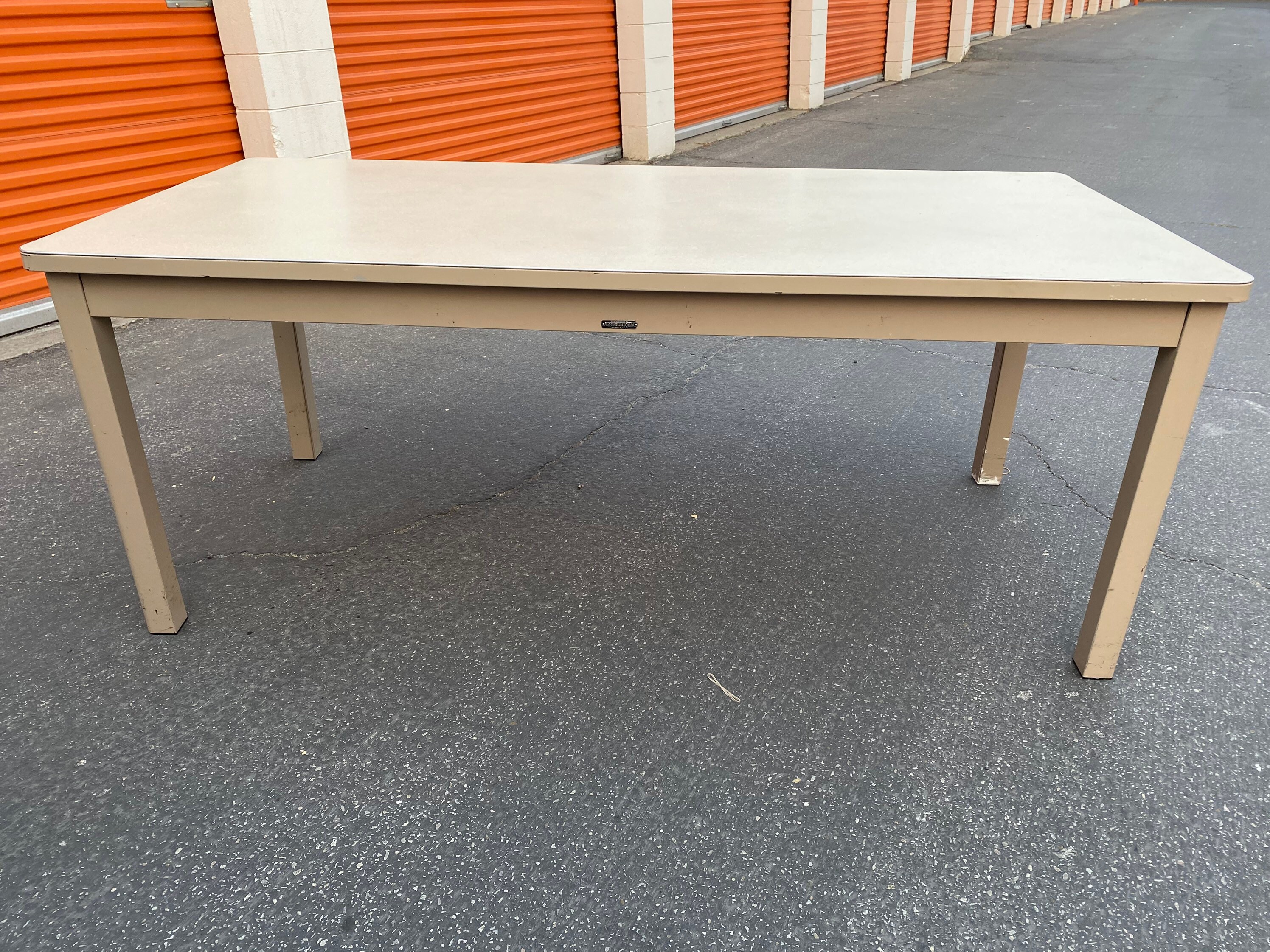 Mcdowell and Craig Vintage Metal Tanker Desk Table Etsy