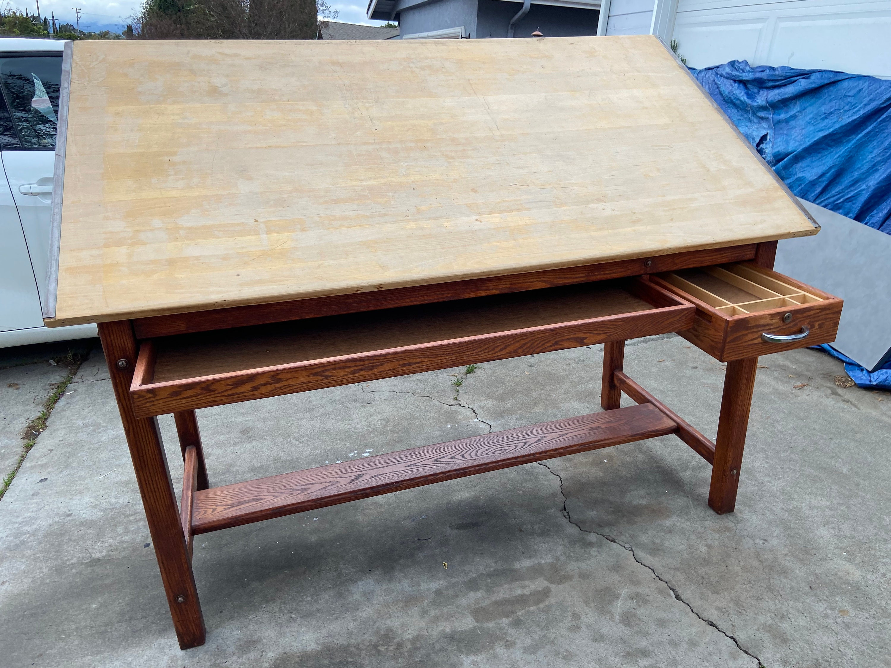 Antique Mayline Drafting Table Etsy