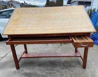 Antique Mayline drafting table