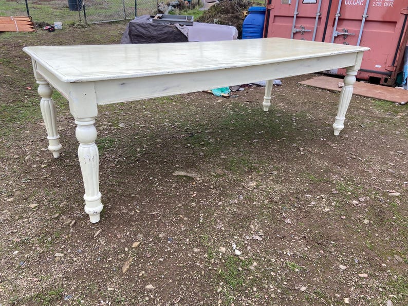 Antique Rustic Pine Farmhouse Shabby Chick Dining Room Kitchen Table - Etsy