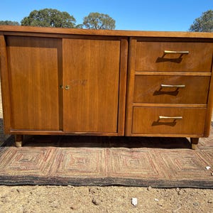 jofco vintage mid century modern walnut credenza’