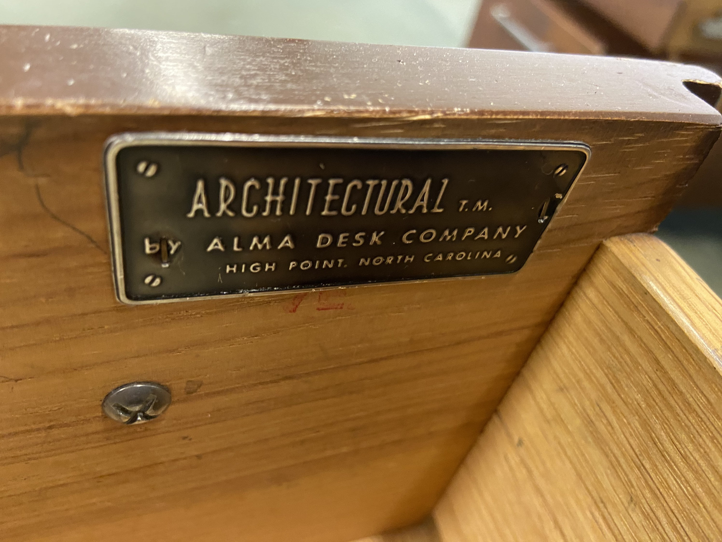 Alma Desk Company Vintage Mid Century Modern L Shape Desk Etsy