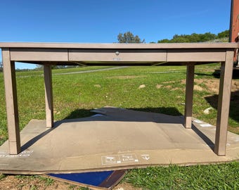 McDowell and Craig vintage mid century modern metal tanker desk